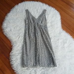 Silver lace prom wedding dress, NWT Limited 4